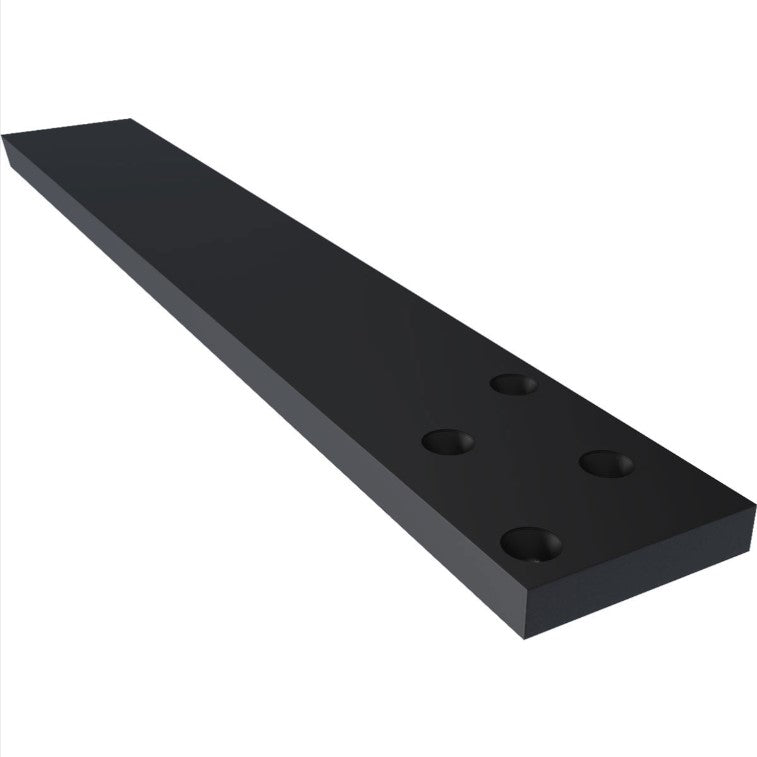 Hidden Floating Heavy Duty Steel Bracket - 2-1/2&quot; Inch Width - Multiple Sizes Available - Black Powder Coat Finish - Sold Individually