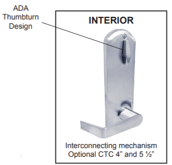 Interconnected Entrance Lockset/Deadbolt - Jhil Grade 2 - Single Locking - Multiple Finishes Available