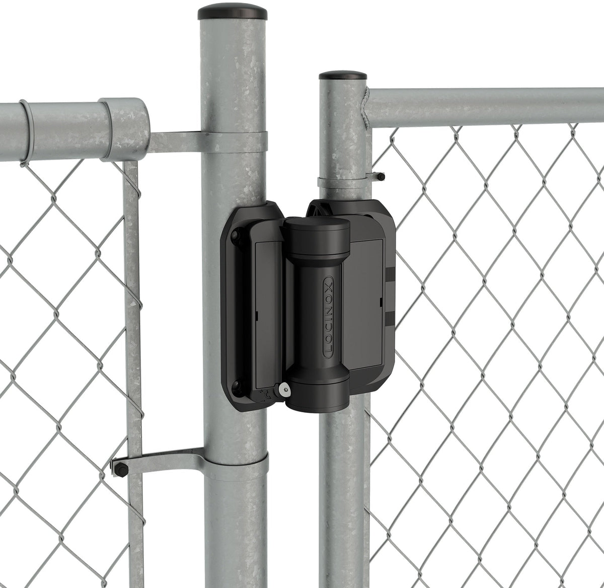 Locinox Serval - 180° Adjustable Gate Spring Hinges - For Square or Round Frames - Black Finish - 2 Pack