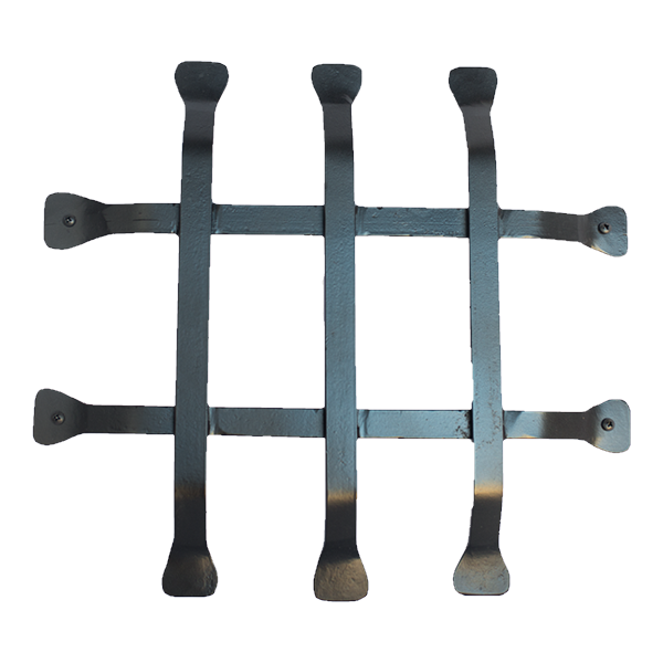 Low Profile Flat Bar Flat Tip Speakeasy Grille - 13-1/2" x 14-1/2" - 5 Bars - Multiple Finishes Available - Sold Individually