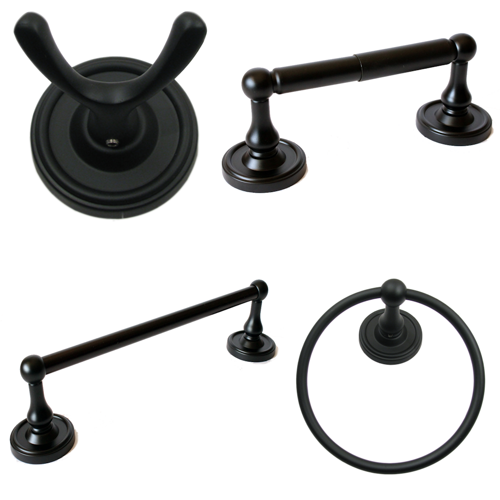 Midtowne Bathroom Hardware Collection - Multiple Finishes Available - Sold as Set