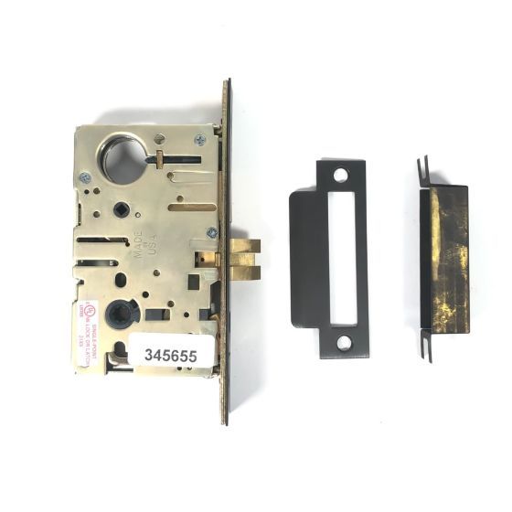 Warwick Mortise Lock Entrance Set - Double Knob with Single Escutcheon - Iron - Matte Black Finish - Multiple Options Available - Sold as Set