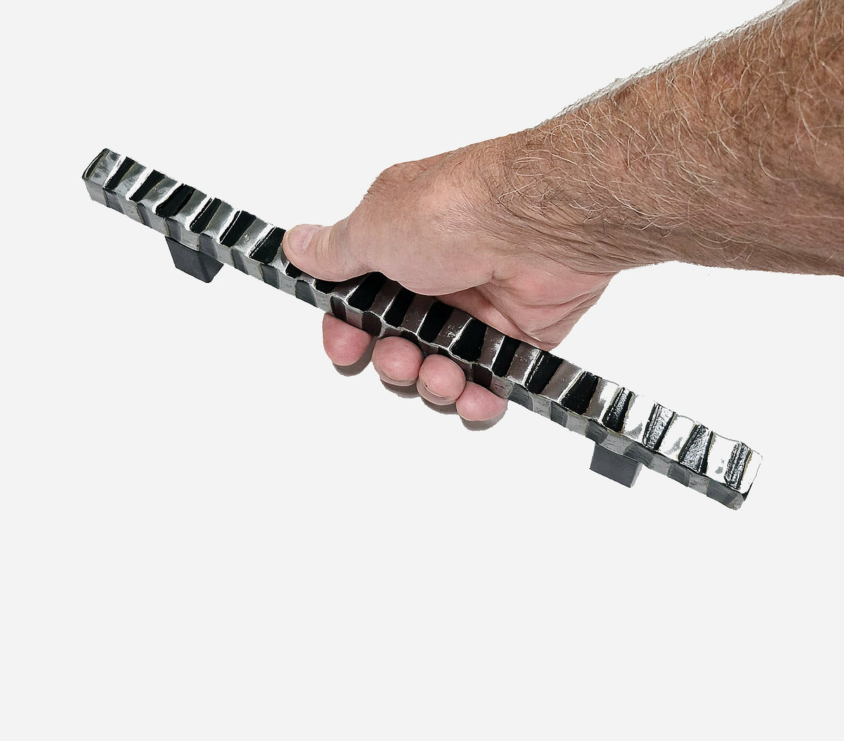 Modern Contemporary Notched Door Pull Handle with Finger Pull Set - For Sliding Barn Door