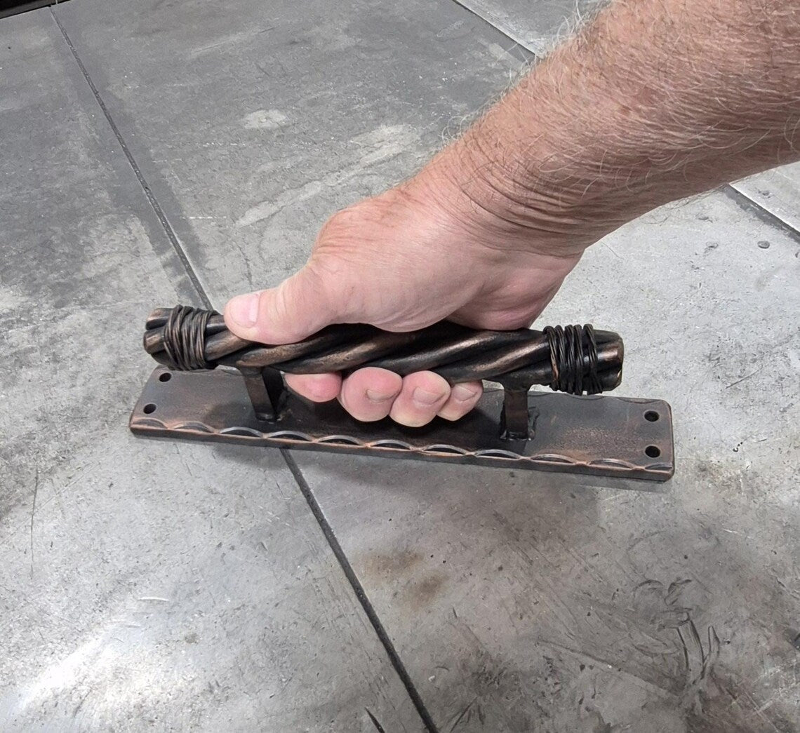Rustler #1 Rope Style Door Pull - Barn Door Handle Pull