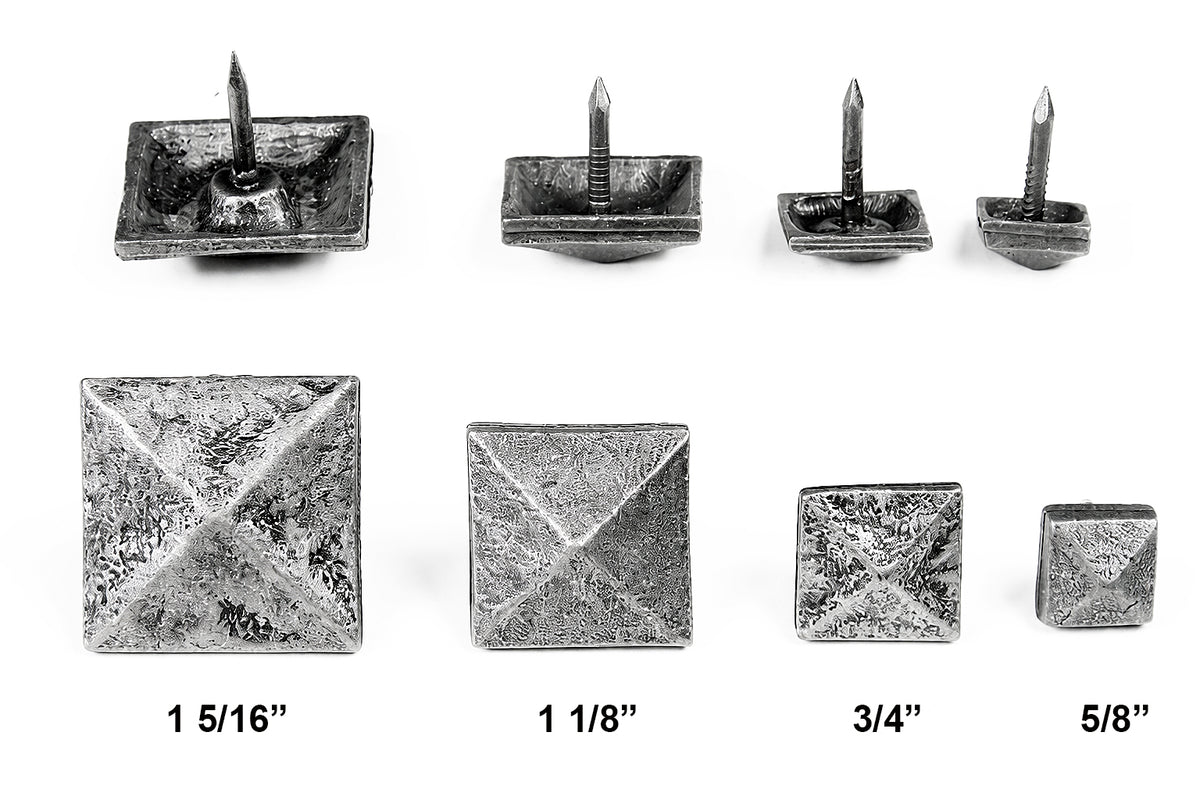 Decorative Nail - Pyramid Shape - Pewter finish clavos