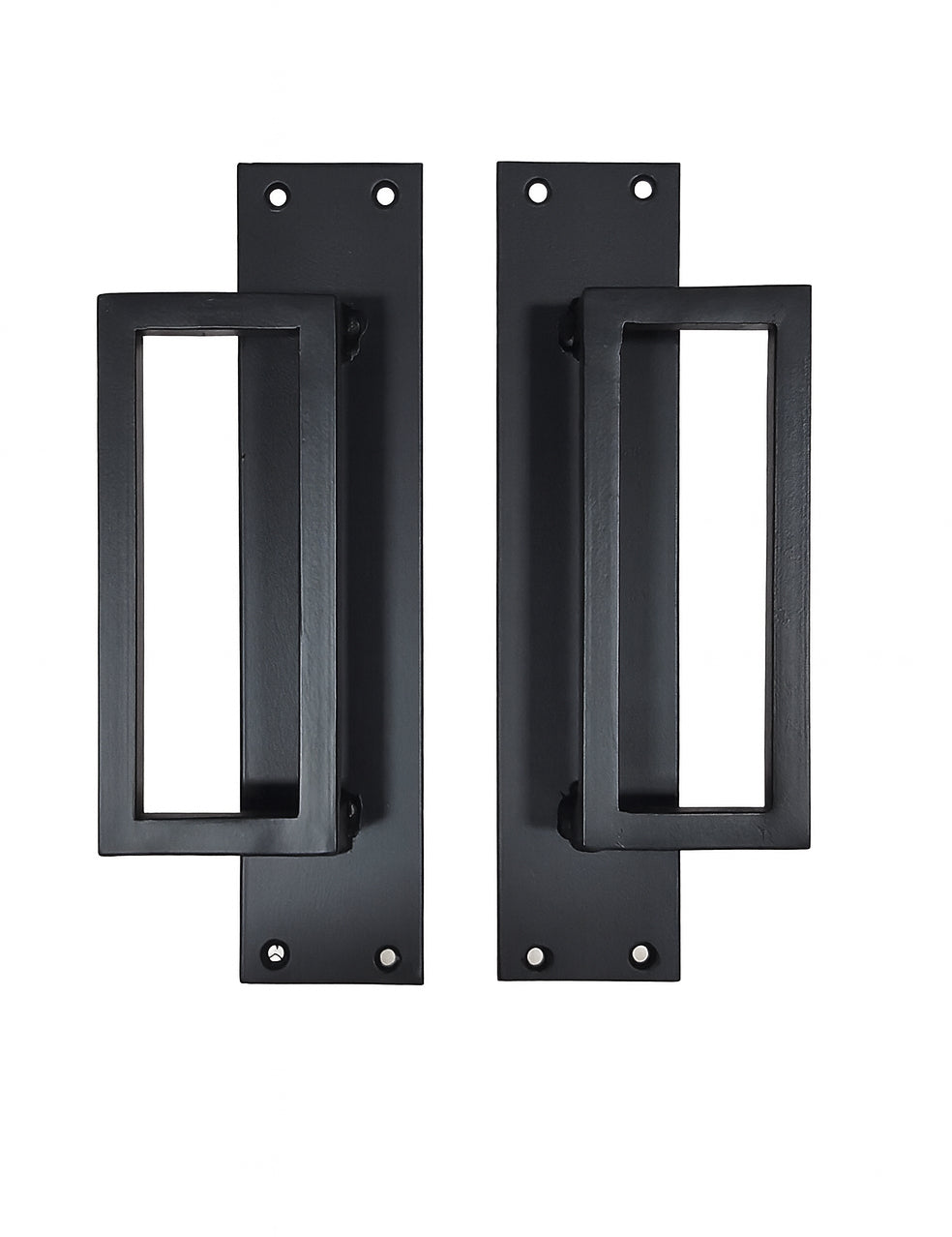 Modern Contemporary Raised Rectangular Door Pulls for Interior or Exterior Doors - sold as pair