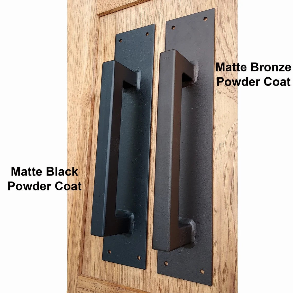 Distressed Rectangular Pull - 13" Inch - Multiple Finishes Available - Sold Individually