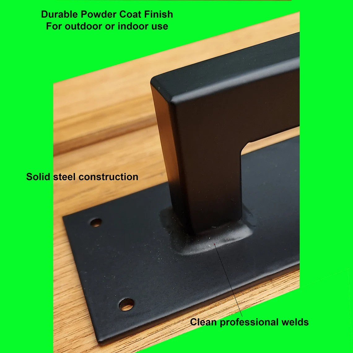 Distressed Rectangular Pull - 13" Inch - Multiple Finishes Available - Sold Individually