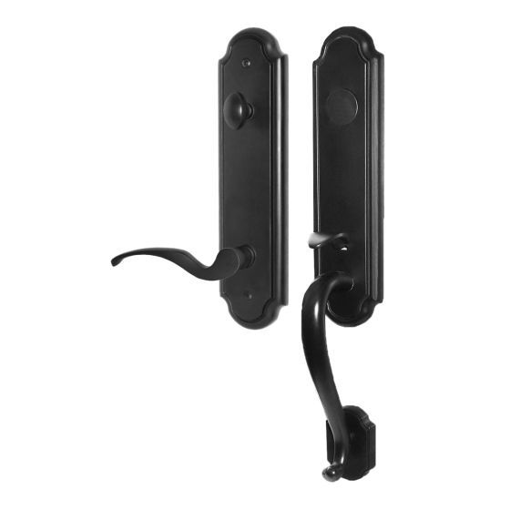 Residential Handleset - Dummy Set - Entrance Handle with Lever - Matte Black Finish - Sold as Set