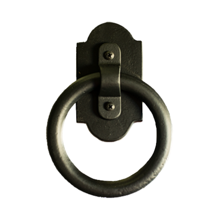 Ring Pull with Arched Plate - 4" Inch - Multiple Finishes Available - Sold Individually