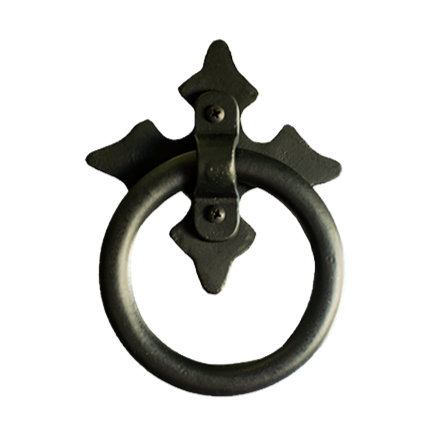 Ring Pull with Star Plate - 4-1/4&quot; Inch - Multiple Finishes Available - Sold Individually