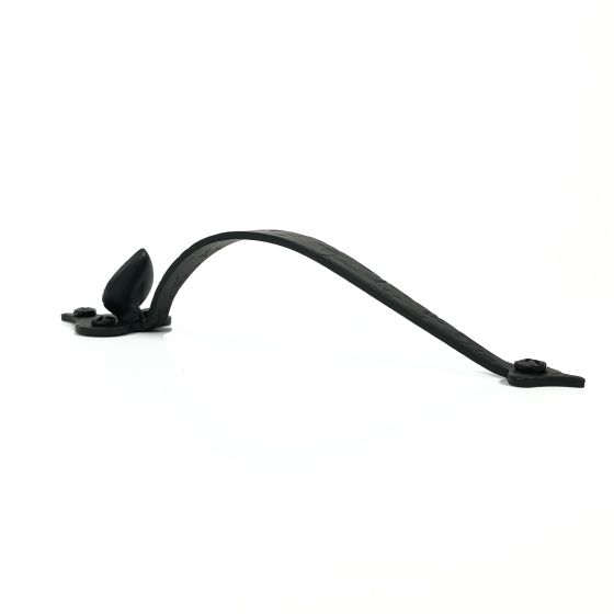 Rough Small Heart Thumb Latch Set - Matte Black Finish - Sold as Set