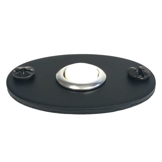 Rustic Bell Buttons - Bean - Matte Black Finish - Sold Individually ...