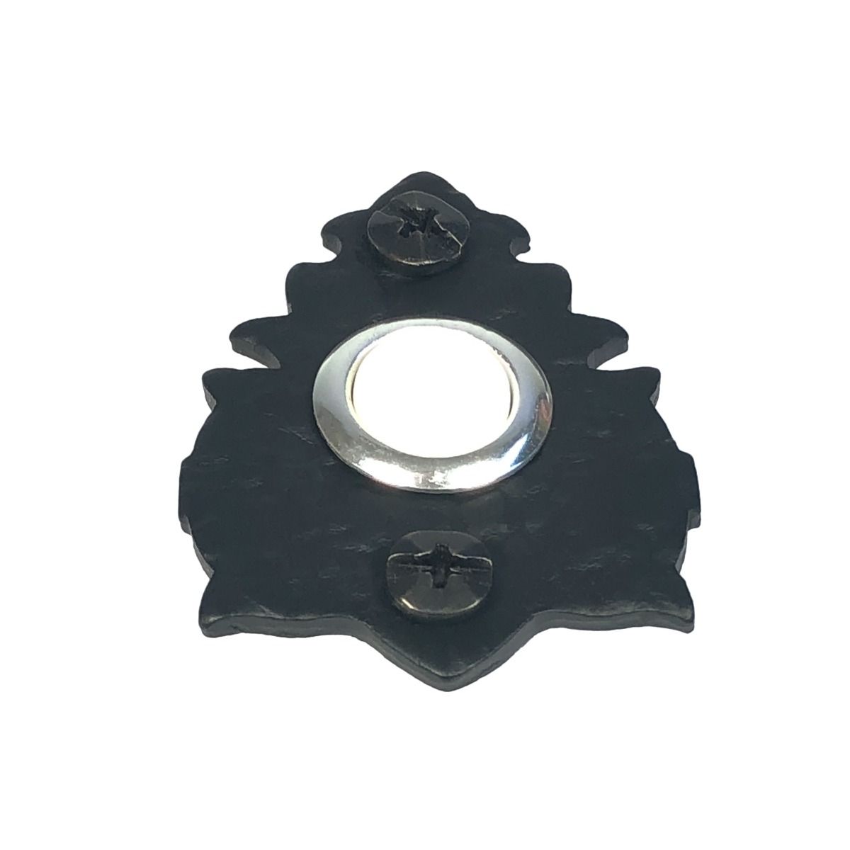 Rustic Bell Buttons - Warwick - Matte Black Finish - Sold Individually