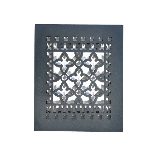 Rustic Registers Vent Covers - Cast Iron Grilles - Multiple Sizes Available - Matte Black Finish - Sold Individually