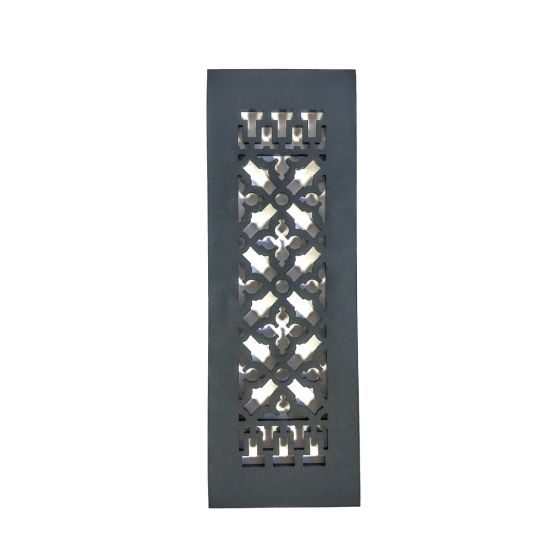 Rustic Registers Vent Covers - Cast Iron Grilles - Multiple Sizes Available - Matte Black Finish - Sold Individually