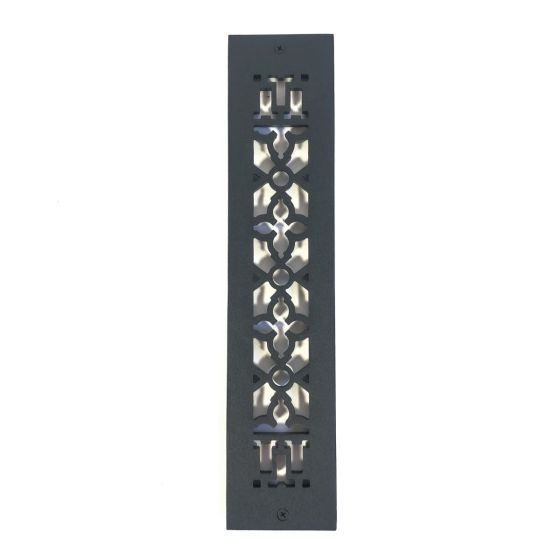 Rustic Registers Vent Covers - Cast Iron Grilles with Screw Holes - Multiple Sizes Available - Matte Black Finish - Sold Individually