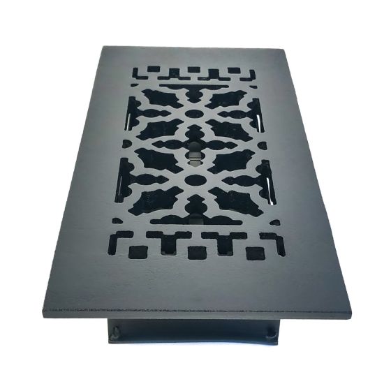 Rustic Registers Vent Covers - Cast Iron Register & Grille - Multiple Sizes Available - Matte Black Finish - Sold Individually