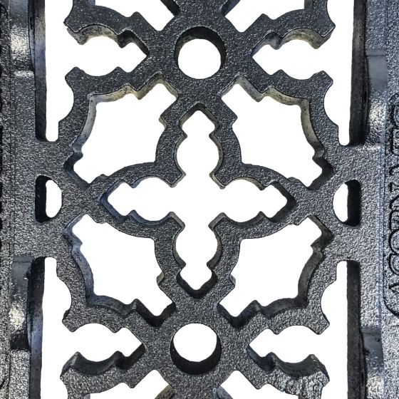 Rustic Registers Vent Covers - Cast Iron Register & Grille - Multiple Sizes Available - Matte Black Finish - Sold Individually