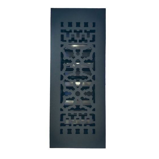 Rustic Registers Vent Covers - Cast Iron Register & Grille - Multiple Sizes Available - Matte Black Finish - Sold Individually