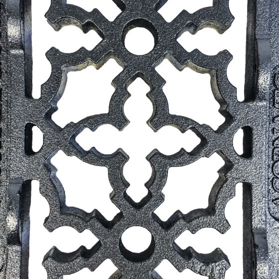 Rustic Registers Vent Covers - Cast Iron Register & Grille with Screw Holes - Multiple Sizes Available - Matte Black Finish - Sold Individually