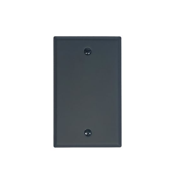 Rustic Switchplates - Blank Wall Plate - Matte Black Finish - Sold Individually