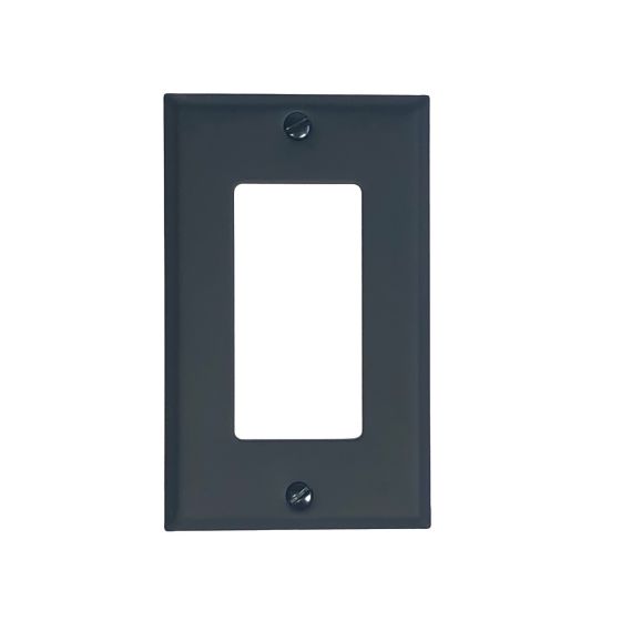 Rustic Switchplates - Ground Fault Wall Plate - Matte Black Finish - Sold Individually