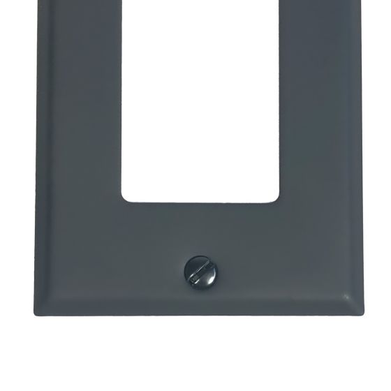 Rustic Switchplates - Ground Fault Wall Plate - Matte Black Finish - Sold Individually