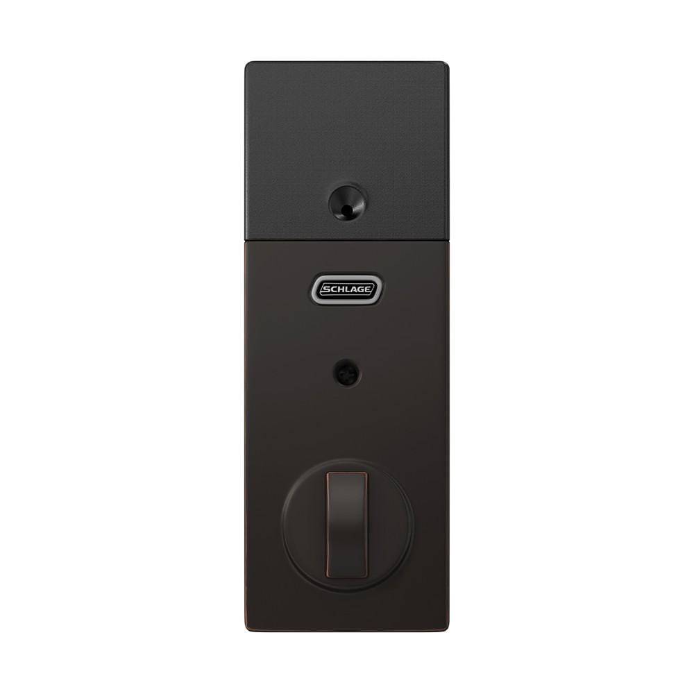Schlage Residential Electronic Touchscreen Smart Deadbolt Lockset With Z-Wave - Century Style - Aged Bronze Finish - Sold Individually