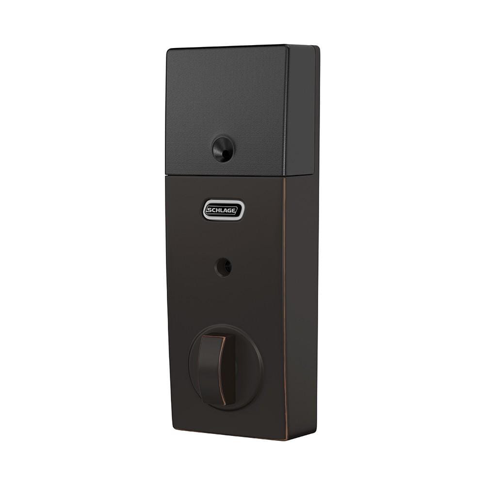 Schlage Residential Electronic Touchscreen Smart Deadbolt Lockset With Z-Wave - Century Style - Aged Bronze Finish - Sold Individually