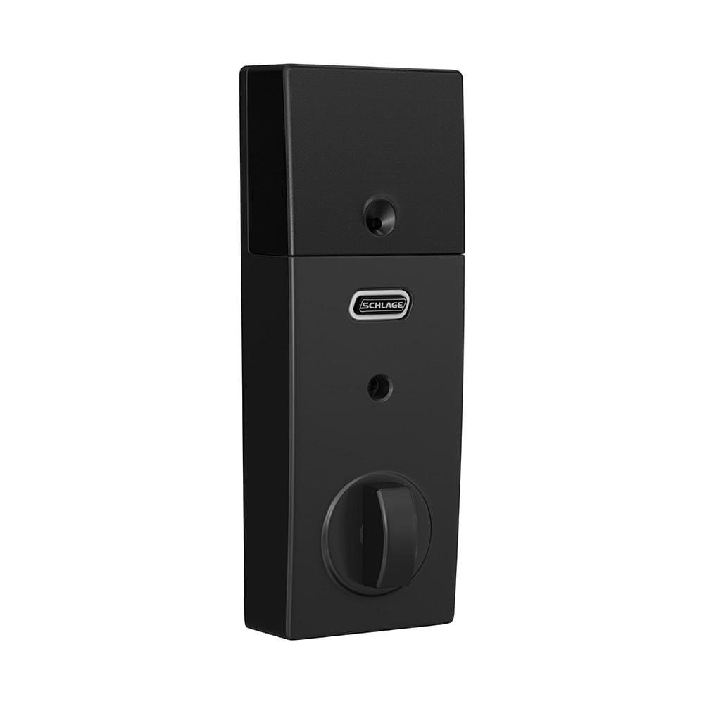 Schlage Residential Electronic Touchscreen Smart Deadbolt Lockset With Z-Wave - Century Style - Matte Black Finish - Sold Individually