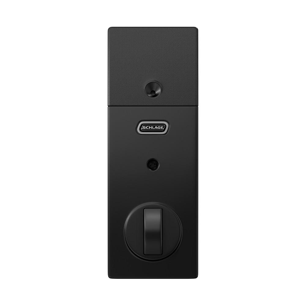 Schlage Residential Electronic Touchscreen Smart Deadbolt Lockset With Z-Wave - Century Style - Matte Black Finish - Sold Individually
