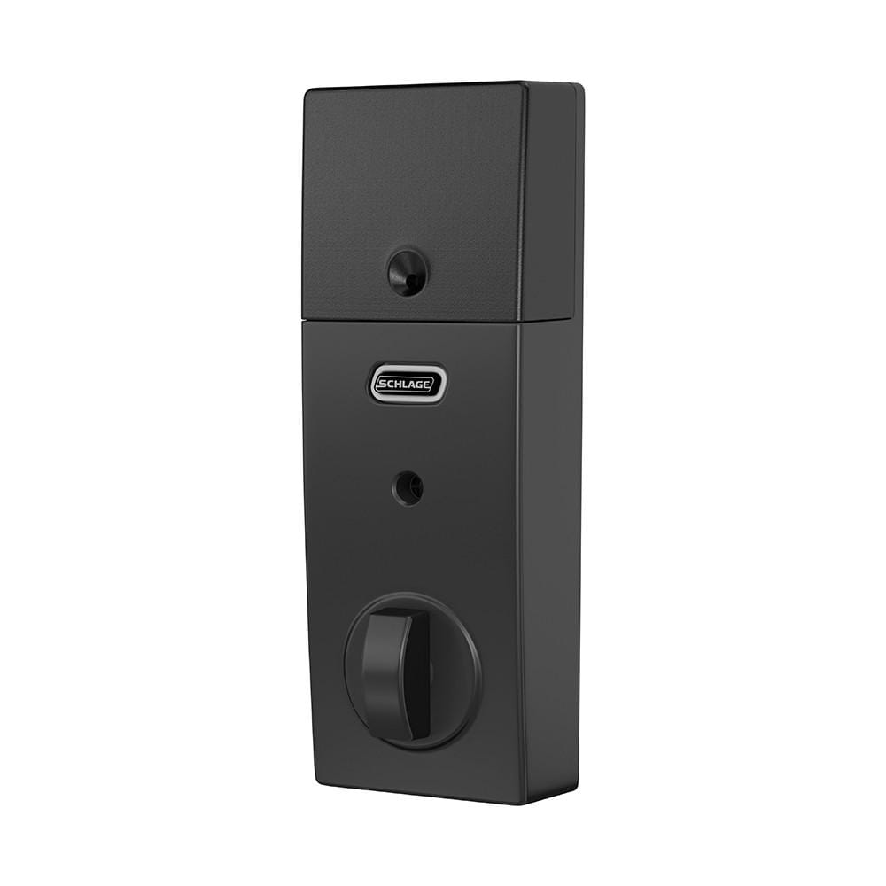 Schlage Residential Electronic Touchscreen Smart Deadbolt Lockset With Z-Wave - Century Style - Matte Black Finish - Sold Individually