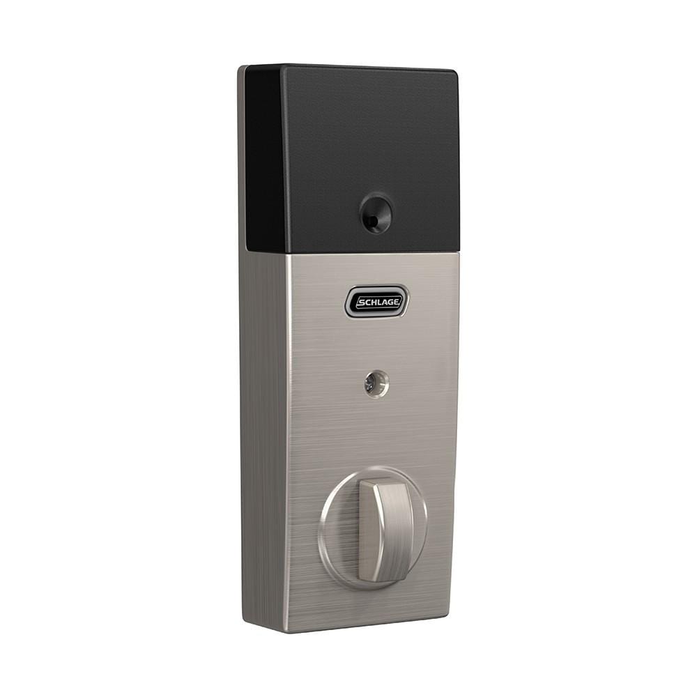 Schlage Residential Electronic Touchscreen Smart Deadbolt Lockset With Z-Wave - Century Style - Satin Nickel Finish - Sold Individually