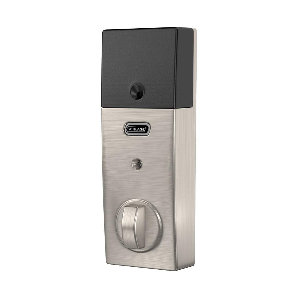 Schlage Residential Electronic Touchscreen Smart Deadbolt Lockset With Z-Wave - Century Style - Satin Nickel Finish - Sold Individually