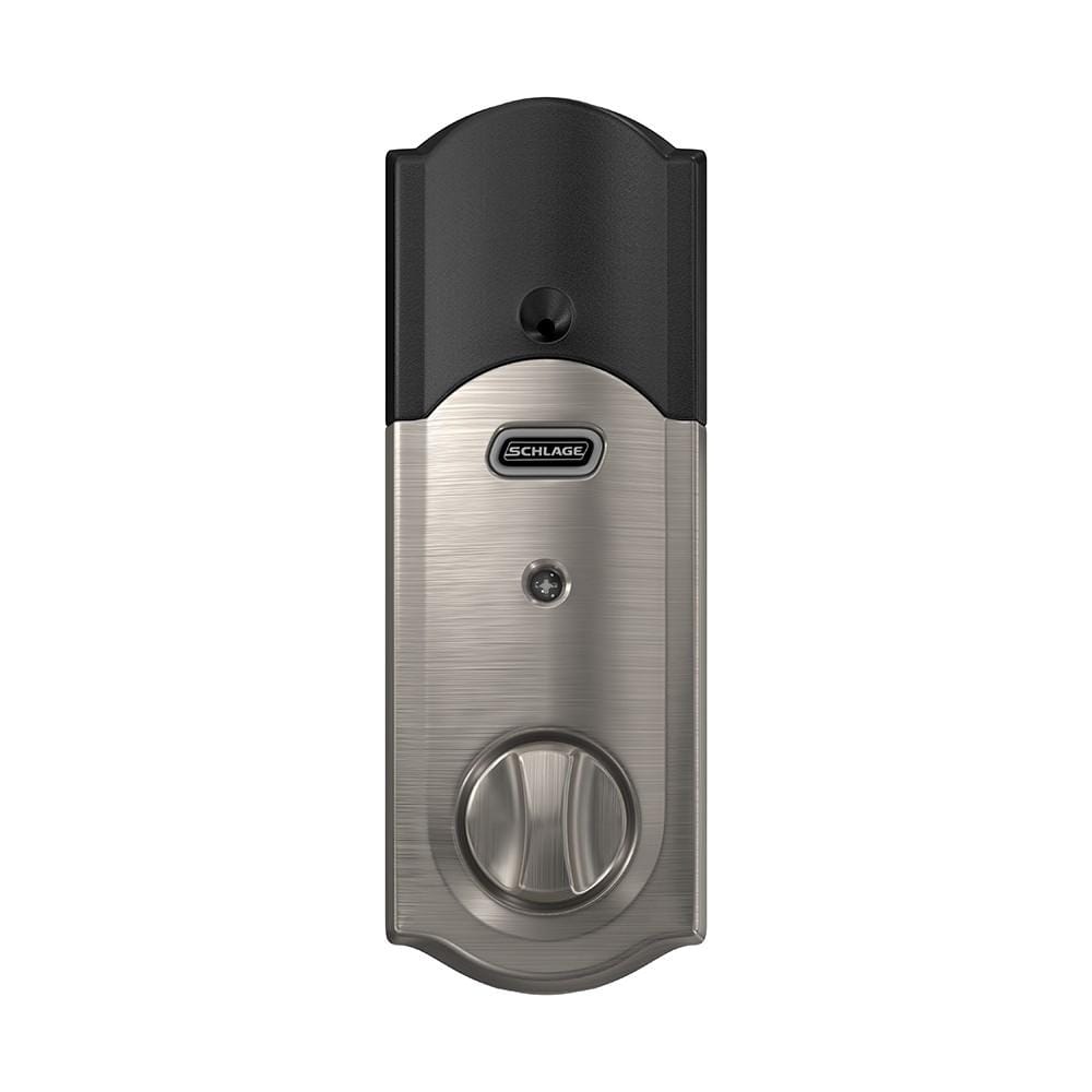 Schlage Residential Sense Smart Touchpad Deadbolt Lockset - Camelot Style - Satin Nickel Finish - Sold Individually