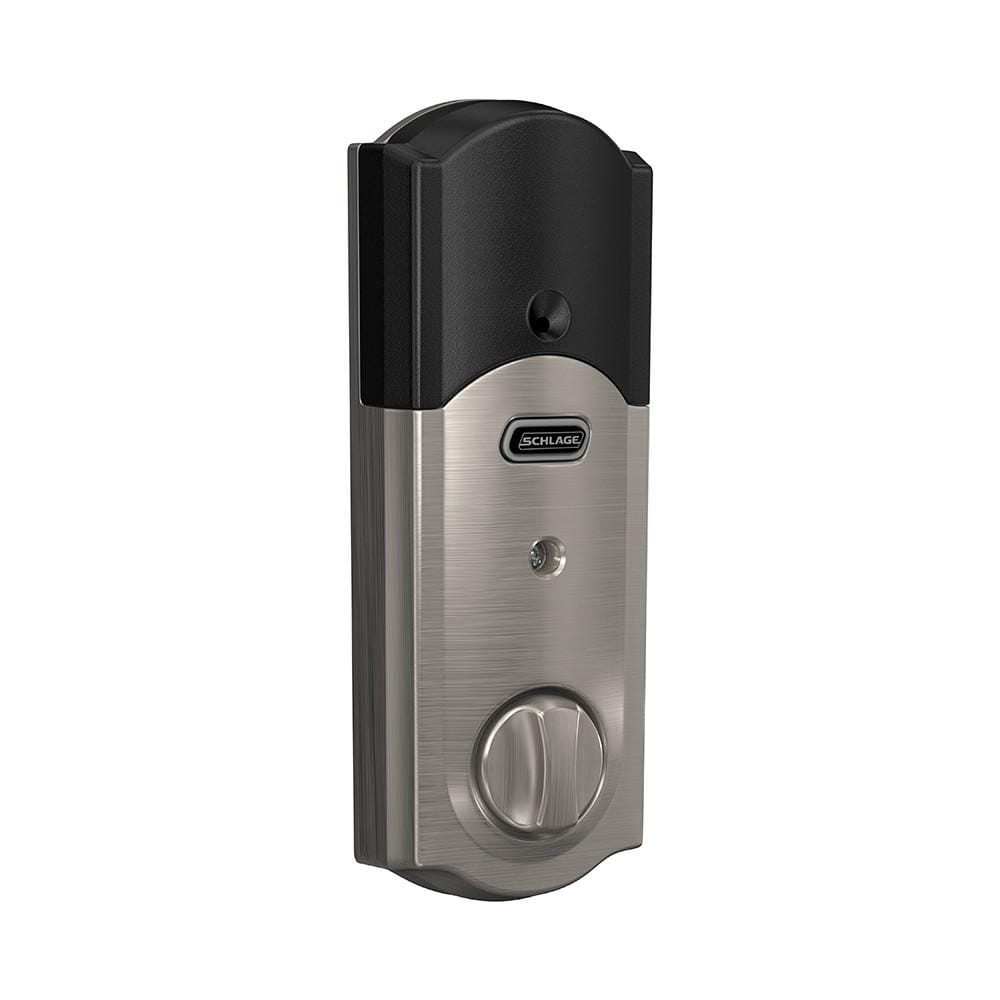 Schlage Residential Sense Smart Touchpad Deadbolt Lockset - Camelot Style - Satin Nickel Finish - Sold Individually