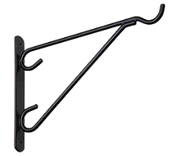 Vinyl Coated Outdoor Bracket - Black - Sold Individually