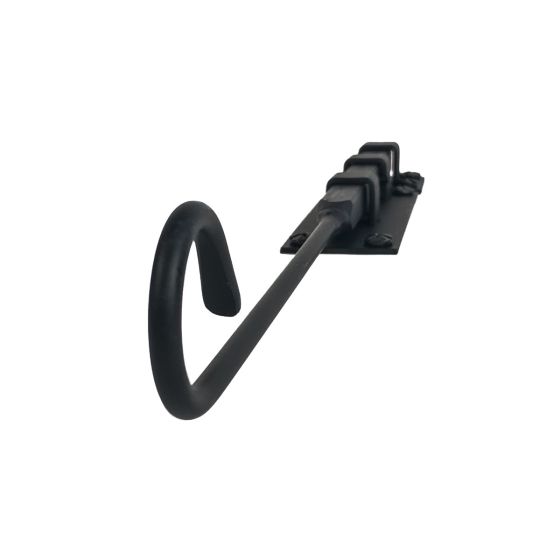 Shutter Latches - Forged Iron Cane Bolt Latch - Multiple Sizes Available - Matte Black Finish - Sold Individually