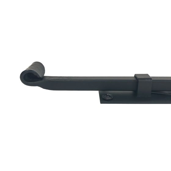 Shutter Latches - Forged Iron Cane Bolt Latch - Multiple Sizes Available - Matte Black Finish - Sold Individually