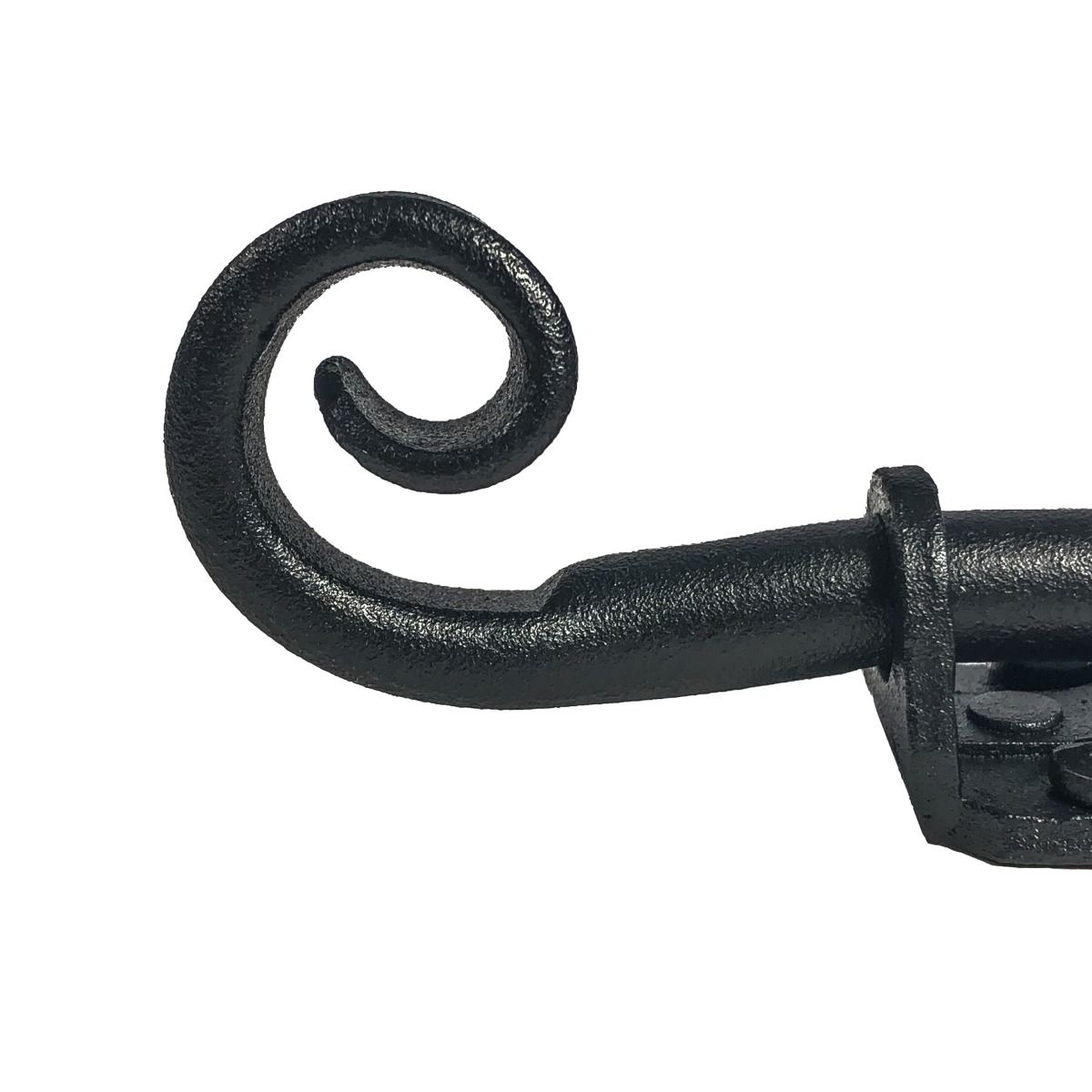 Shutter Latches - Forged Iron Gate Slide Bolt - 6" Inch - Matte Black Finish - Sold Individually