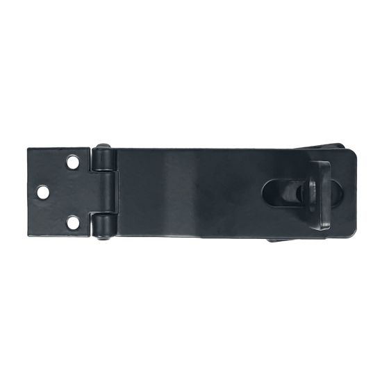 Shutter Latches - Safety Hasp With Swivel - 4-1/4&quot; Inch - Matte Black Finish - Sold Individually