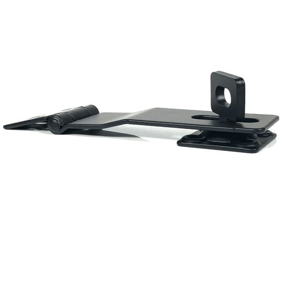 Shutter Latches - Safety Hasp With Swivel - 4-1/4&quot; Inch - Matte Black Finish - Sold Individually