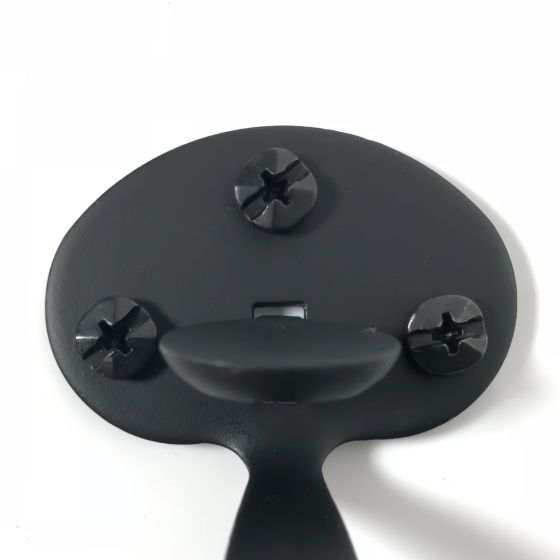 Smooth Bean Thumb Latch Set - Matte Black Finish - Sold as Set