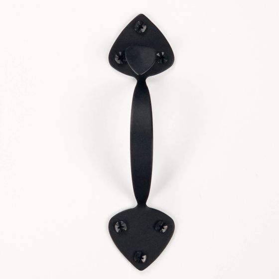 Smooth Spade Thumb Latch Set - Matte Black Finish - Sold as Set