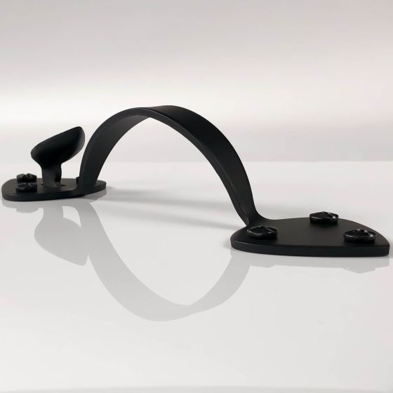 Smooth Spade Thumb Latch Set - Matte Black Finish - Sold as Set