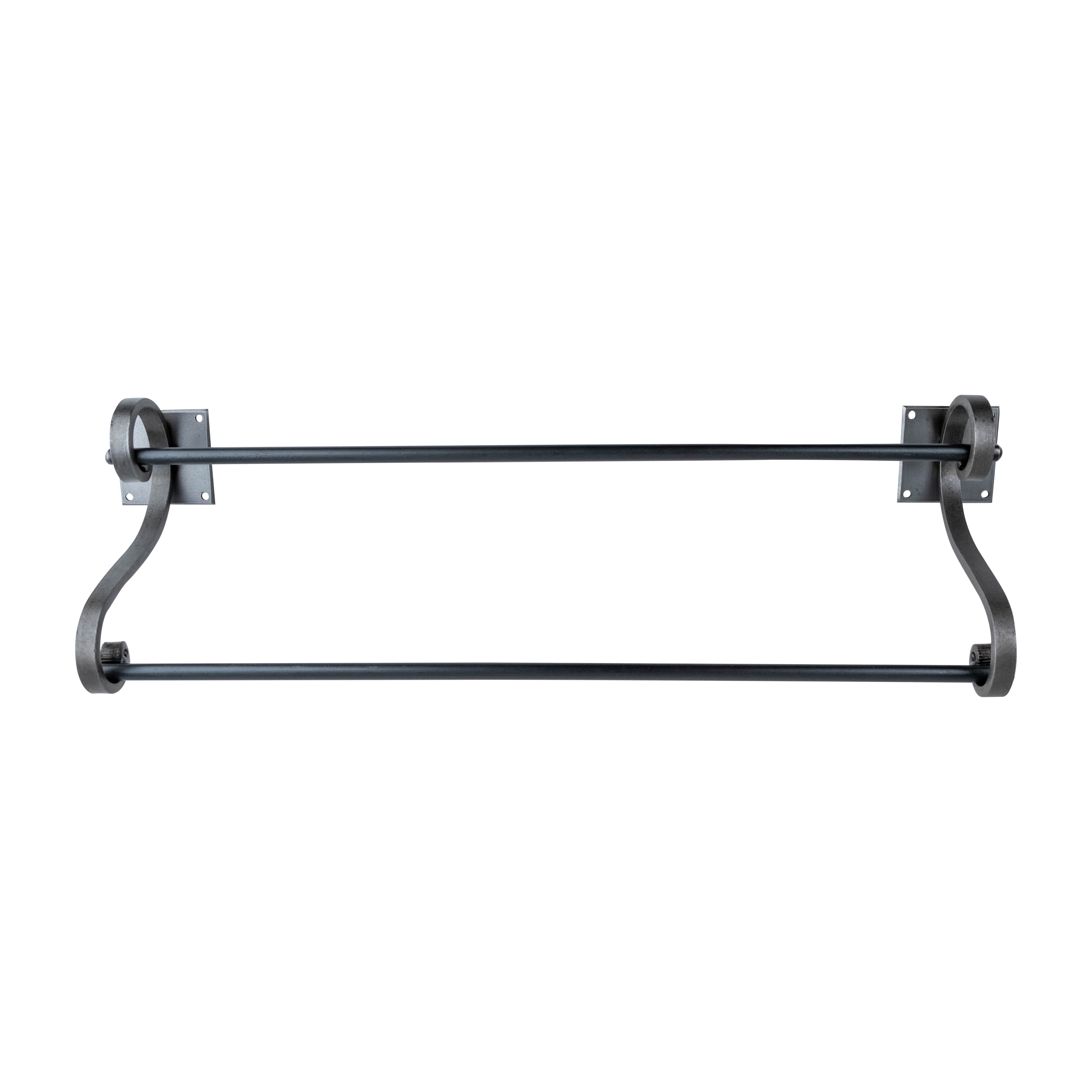 Square Mount Custom Bathroom Hardware - Towel Bar - 24" Inch - Multiple Finishes Available - Sold Individually