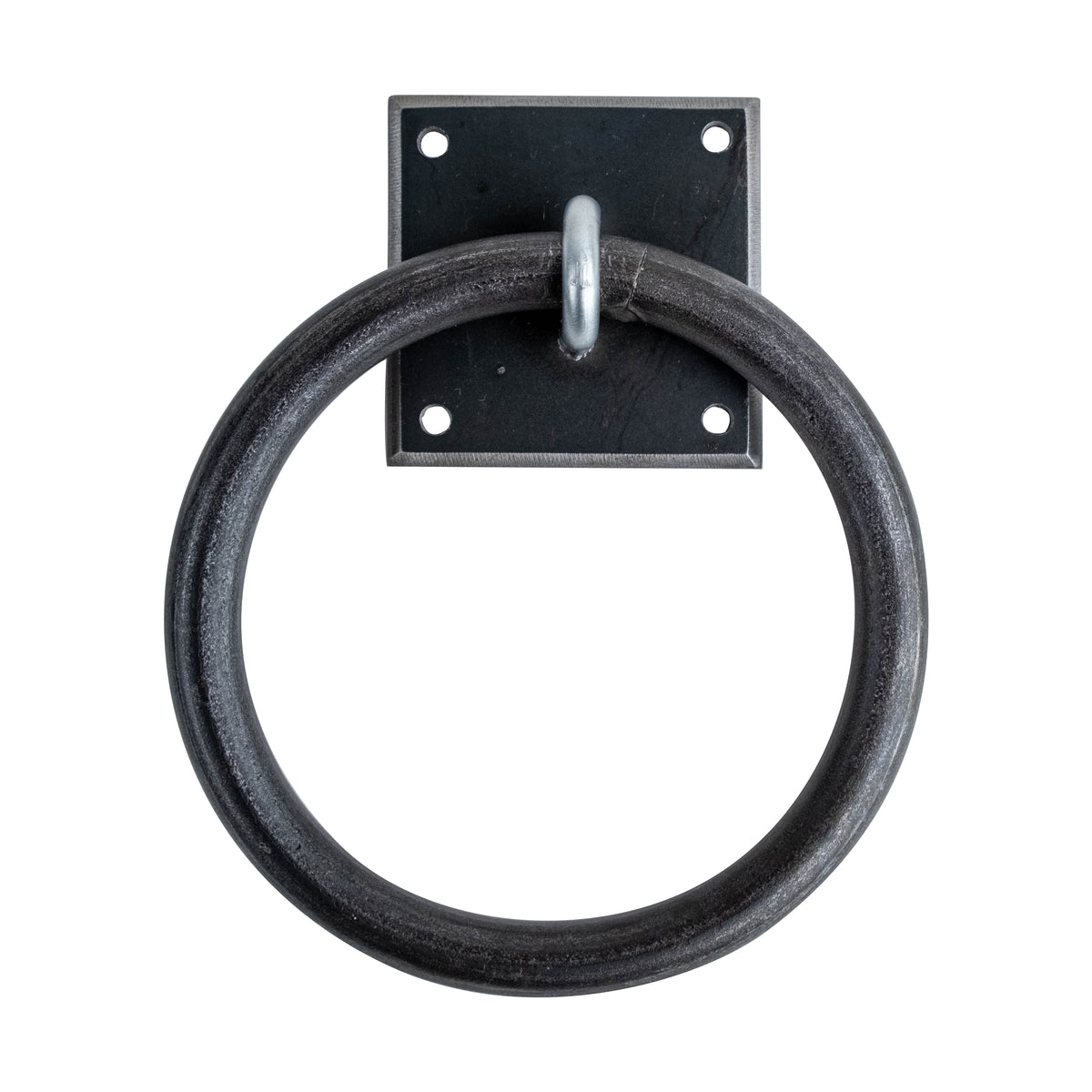 Square Mount Custom Bathroom Hardware - Towel Ring - Multiple Finishes Available - Sold Individually