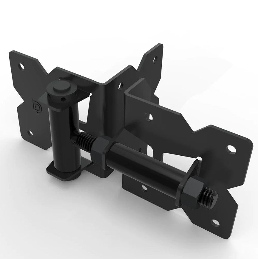 Stainless Steel Gate Hinges - For Wood or Vinyl Gates - Self-Closing up to 66 lbs. - Standard to Narrow Side Legs - Ideal Gate Gap 1/2&quot; Inch - Multiple Finishes Available - Sold in Pairs