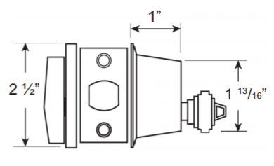 Standard Duty Single Cylinder Deadbolt - Cb160 Grade 2 - Multiple Finishes Available